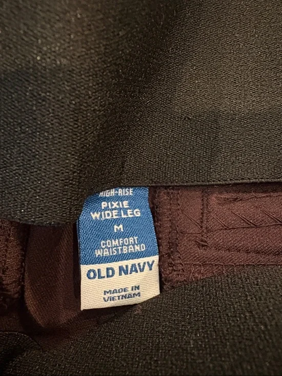 Old Navy Pixie Wide-Leg Pants in Deep Brown - Picture 2 of 4